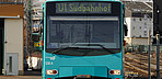 VGF-Stadtbahn U4 Vorderseite mit der Aufschrift Südbahnhof