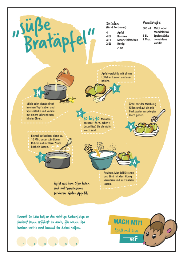 Süsses Bratapfelrezept der VGF