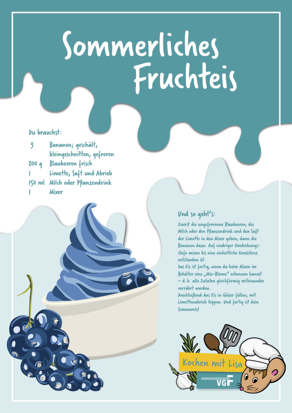 VGF-Rezept: Sommerliches Fruchteis