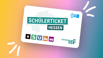 Die Grafik zeigt ein Schülerticket Hessen