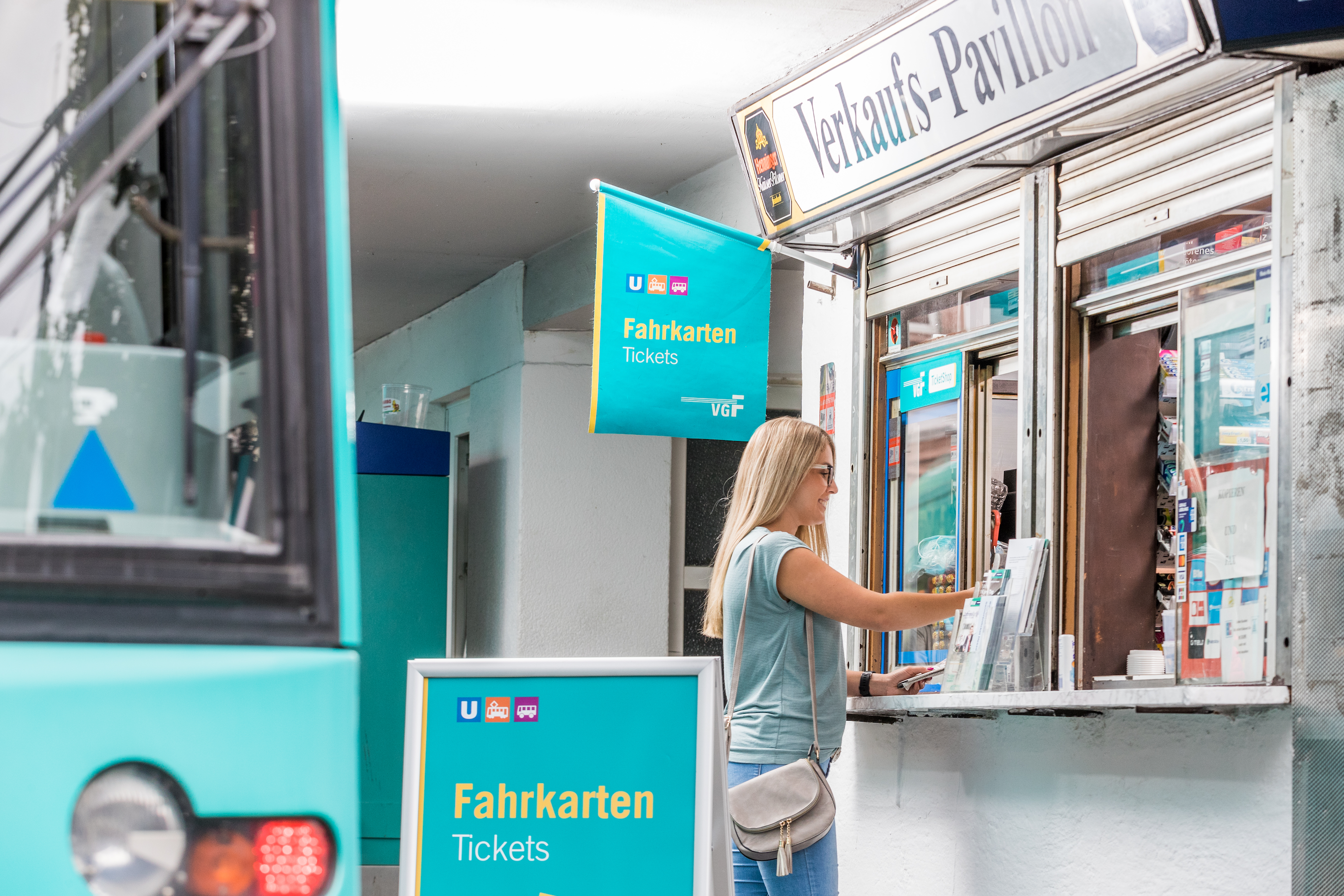 Ticket-Abos in fünf ausgewählten VGF-Ticket-Shops bestellen