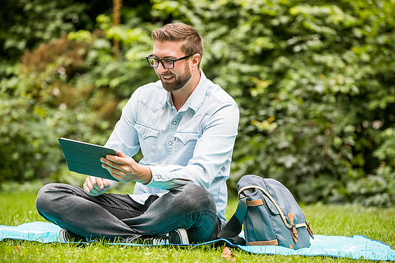 Semesterticket Nutzer im Park