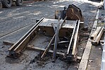 Stahlmaterial auf Straße