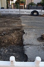 Asphaltarbeiten auf der Straße