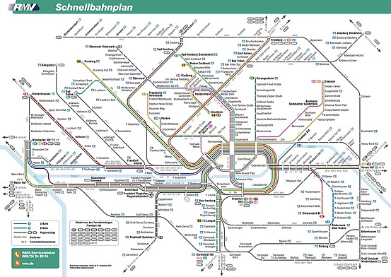 S Bahn Frankfurt Plan Pdf Route plans | VGF