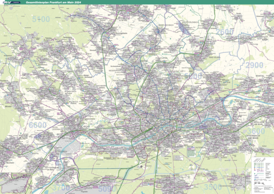 Gesamtlinienplan 2024 Frankfurt am Main